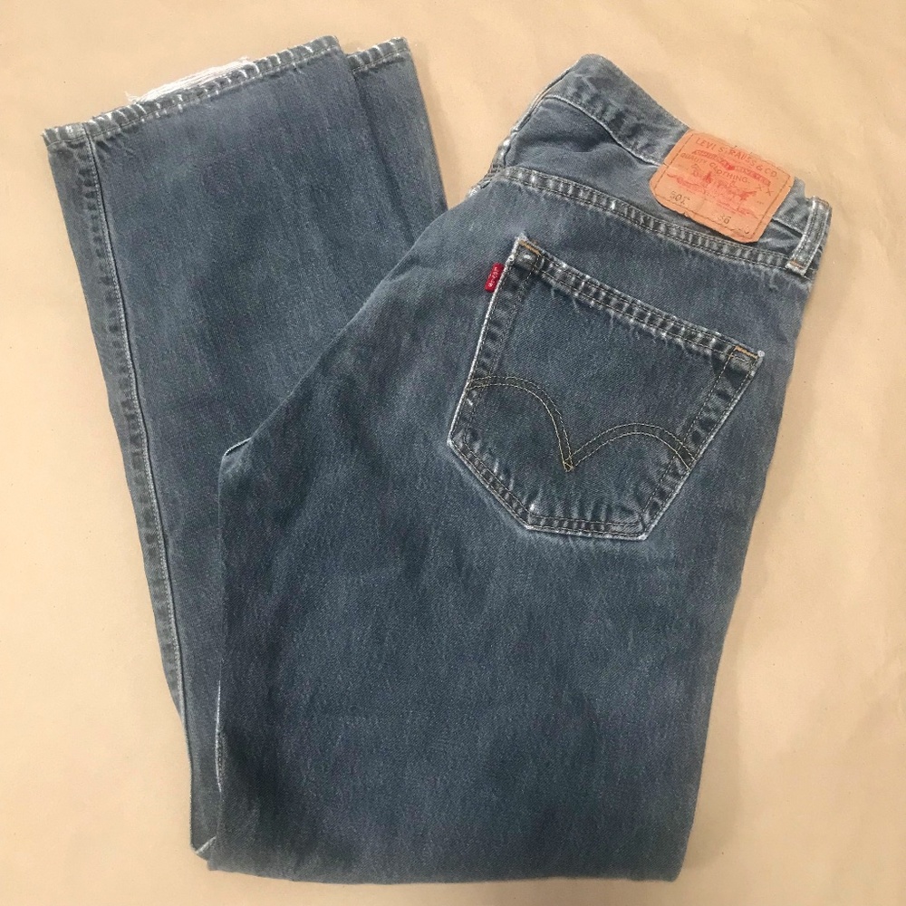 Vintage Levi's Faded Black 501 Jeans Made in USA